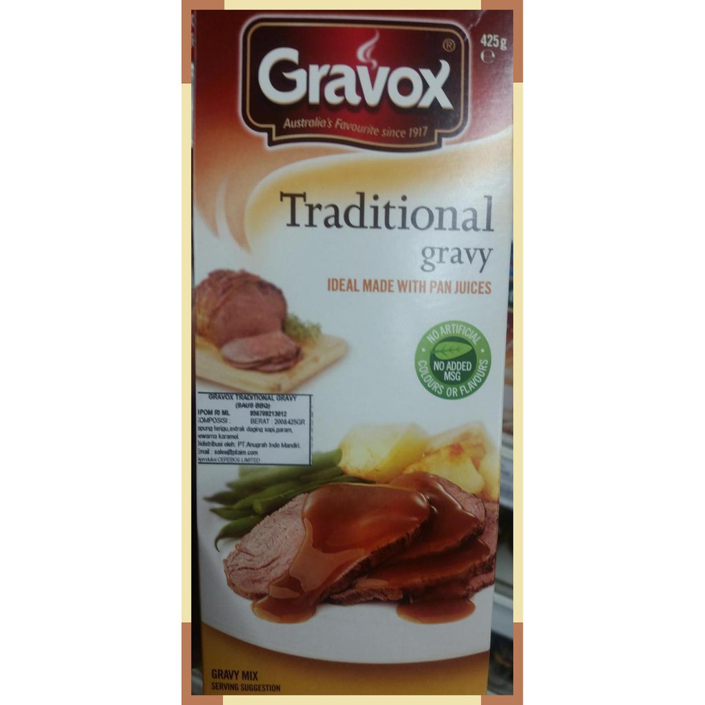

gravox | traditional gravy | 425 gram | product of Australia