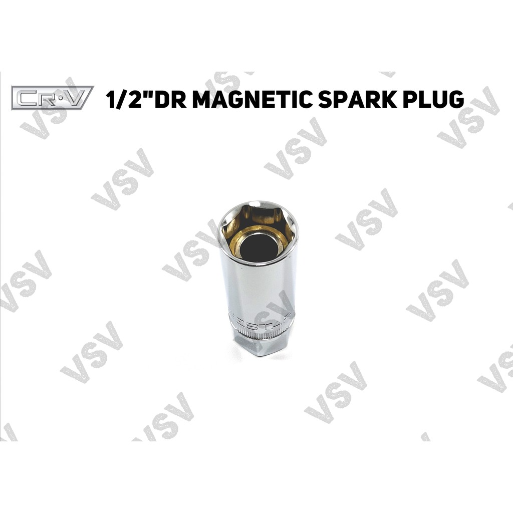 Gestar 1/2&quot;Dr Magnetic Spark Plug 21mm Kunci Busi Magnet Kunci Shock busi