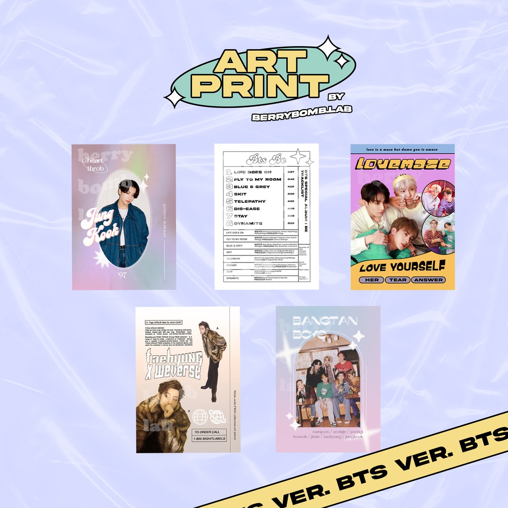 BTS Art Print Wall Decor