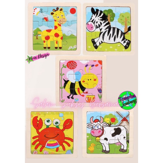 Puzzle Seri Binatang / Mainan Anak