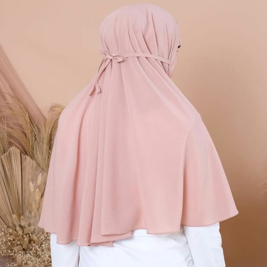 PROMO JILBAB KERUDUNG DEWASA KHIMAR POLOS INSTAN BERGO MARYAM TALI DIAMOND