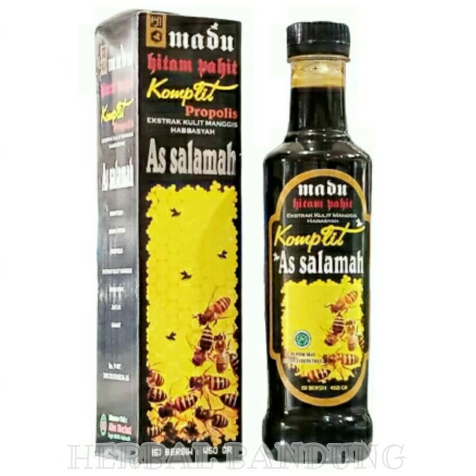 

Madu Hitam Pahit Komplit Plus Propolis Original 470 gr As salamah - Abu Herbal