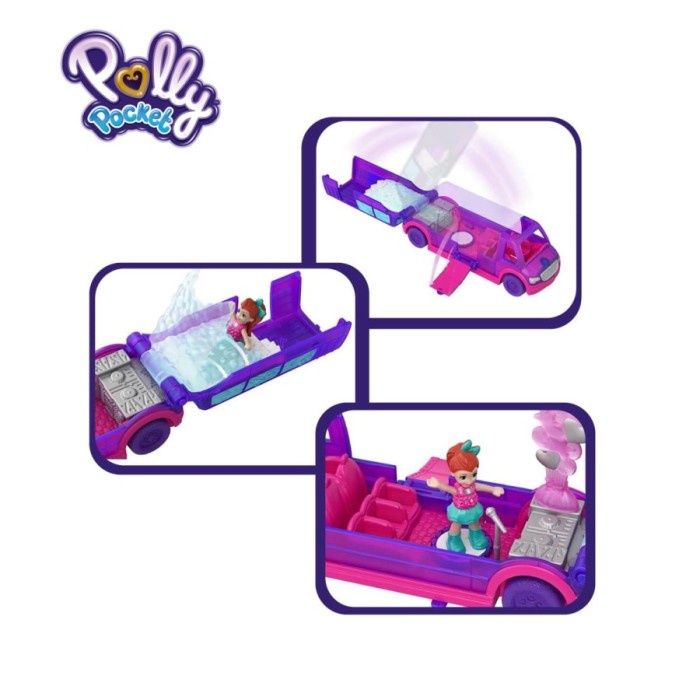 Polly Pocket Pollyville (Party Limo) - Mainan Boneka Anak Perempuan