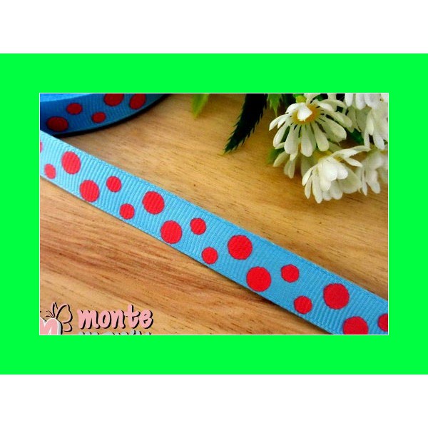 

Pita Grosgrain Motif Polka 1/2 inch PITA-034 Jual Tali Suede