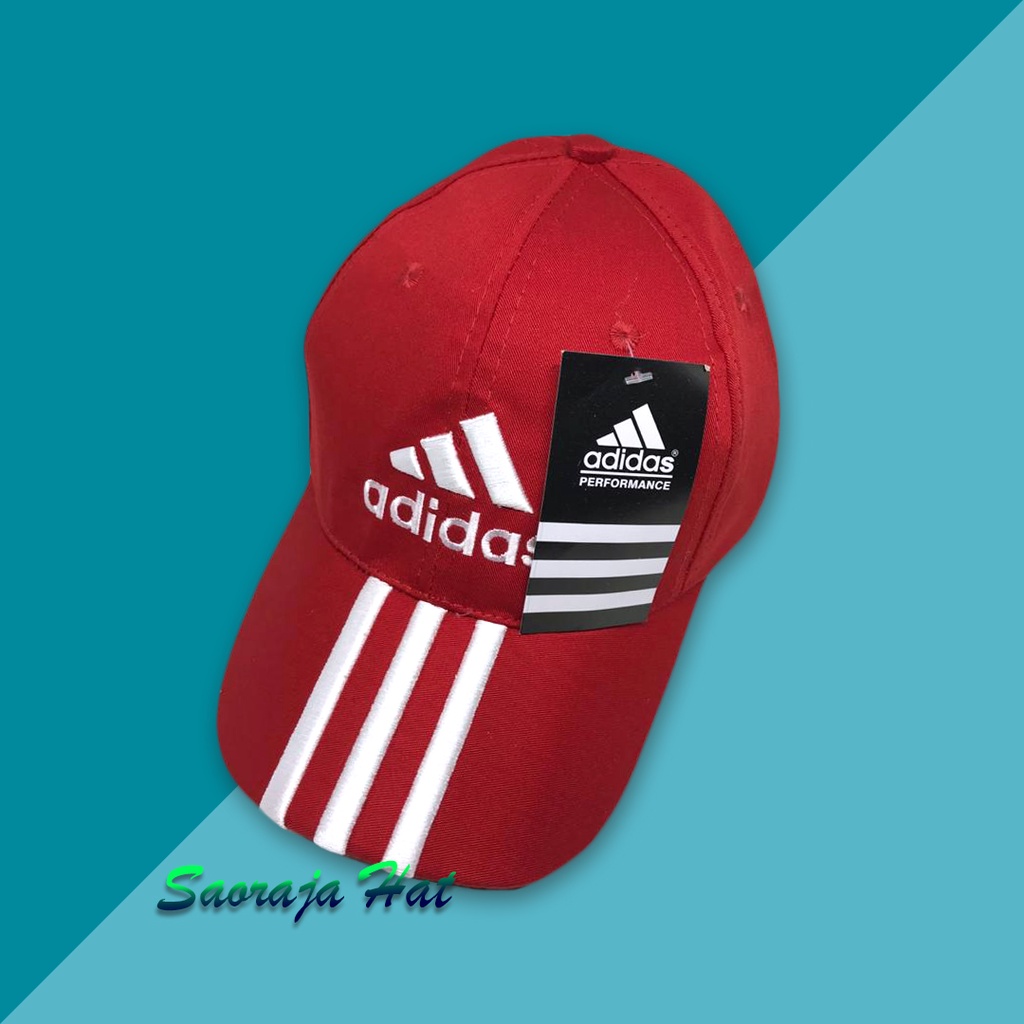 TOPI ADIDASS BASEBALL CAP GARIS 3 TOPI PRIA WANITA DEWASA
