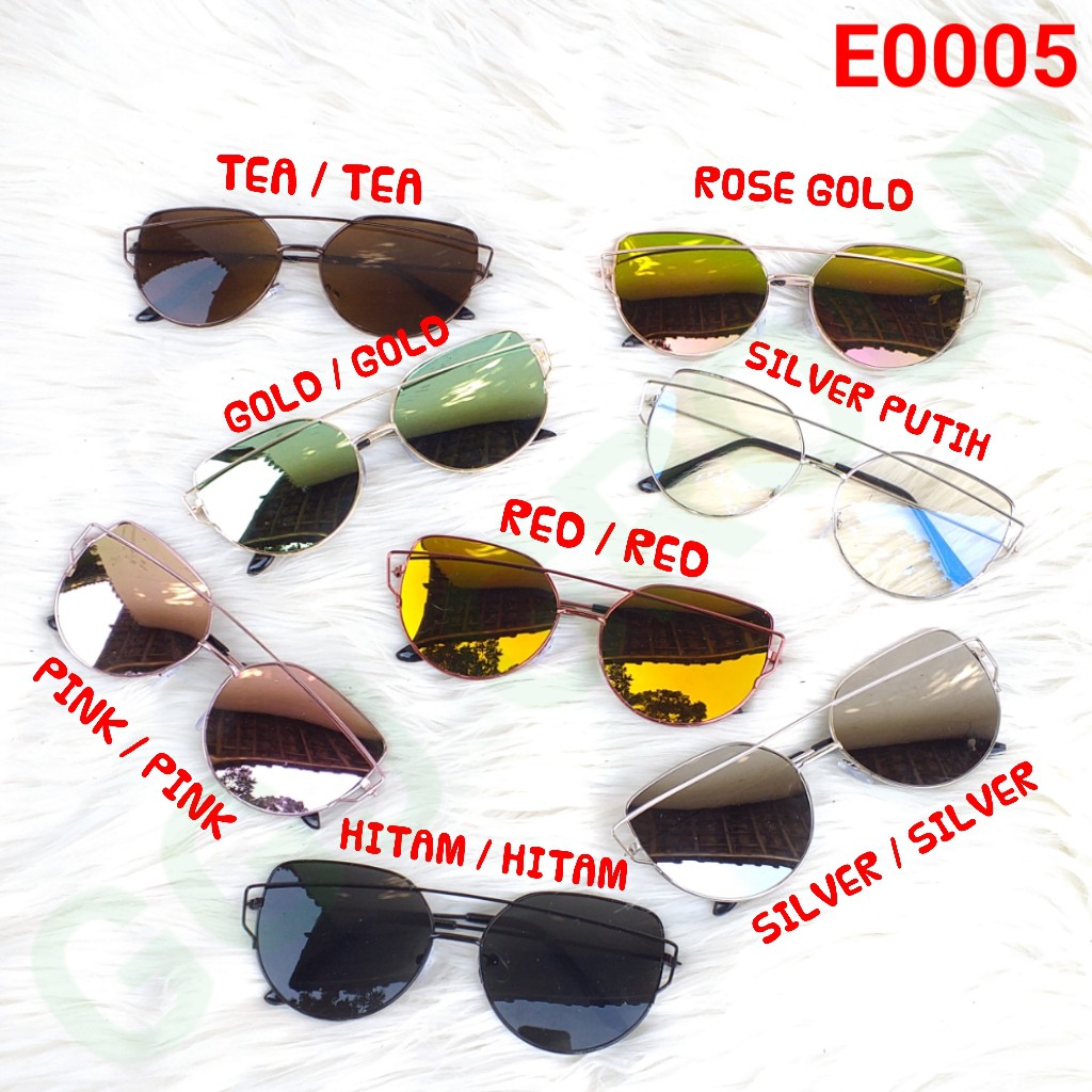 E ( E0005 ) KACAMATA SEGI STRIPE DEWASA HARGA GROSIR