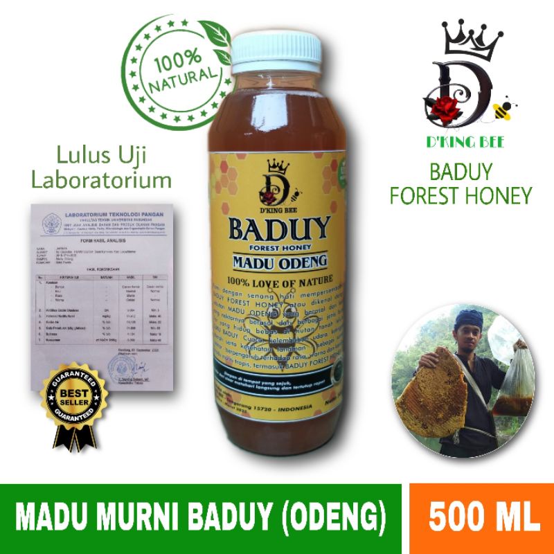 

Madu Murni Odeng 500ml - Madu Hutan Liar Baduy - Madu Asli Baduy - Madu Hutan - Madu - D'KING BEE - Baduy Forest Honey