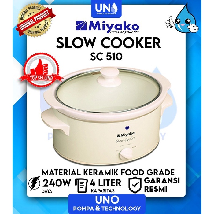 Slow Cooker / Pemasak Lambat Miyako Sc-510 / Sc 510 / Sc510