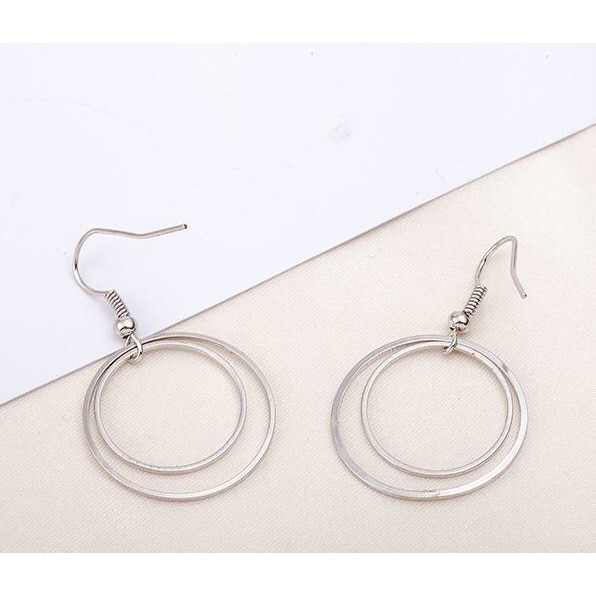 MORYMOSHI A21 Anting Tusuk Ring Double Fashion Korea Murah