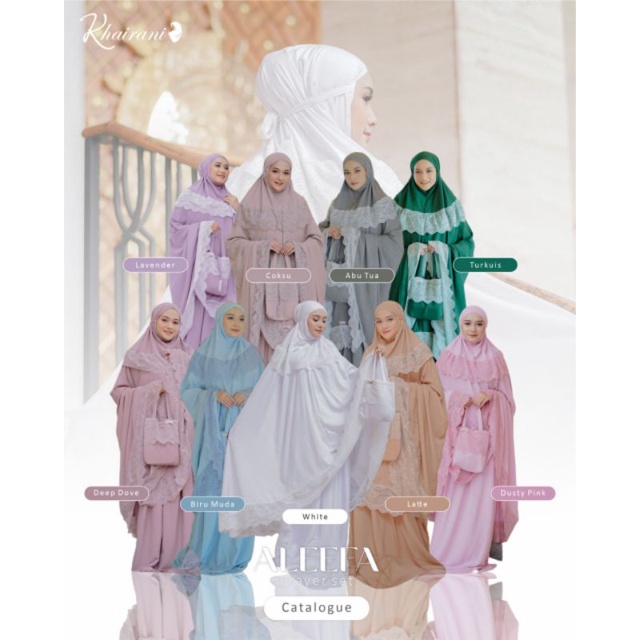 ALEEFA PRAYER SET by KHAIRANI#Mukena ready#Mukena cantik#Mukena mom