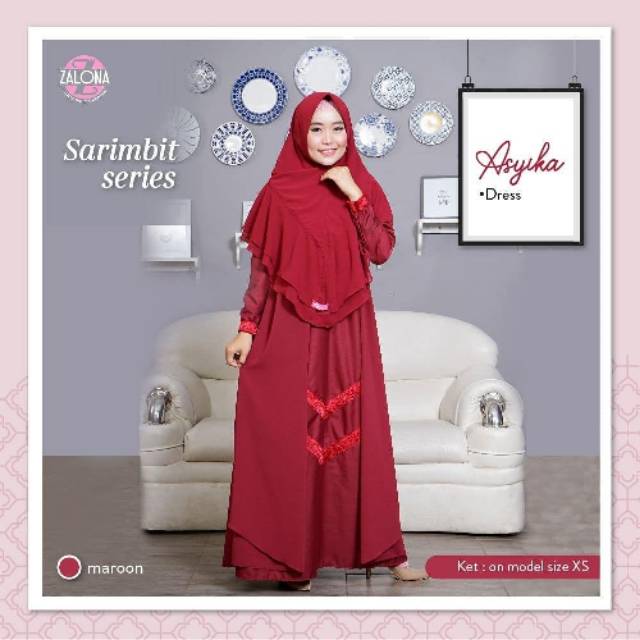 SARIMBIT ASYIKA DRESS GAMIS ZALONA