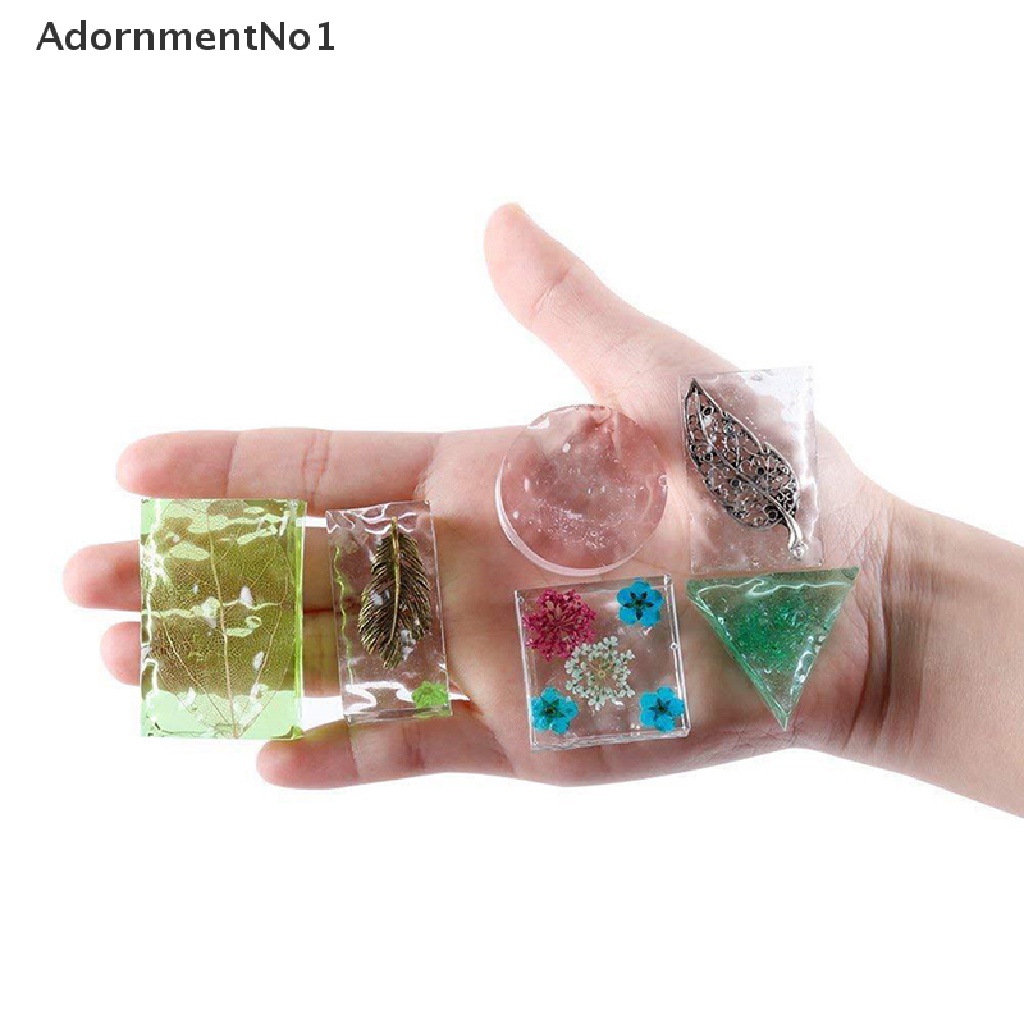 (AdornmentNo1) 127pcs / Set Cetakan Resin Bahan Silikon Untuk Membuat Perhiasan DIY