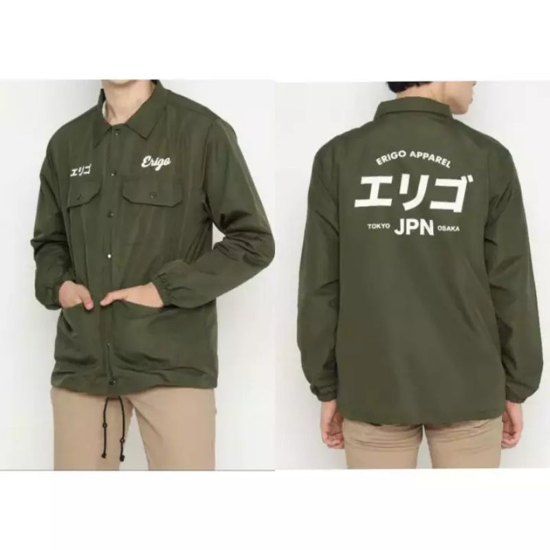 alask.Jaket coach erigo, jaket sablon,,jaket cowok dan cewek, ,Jaket kekinian,jaket parasut