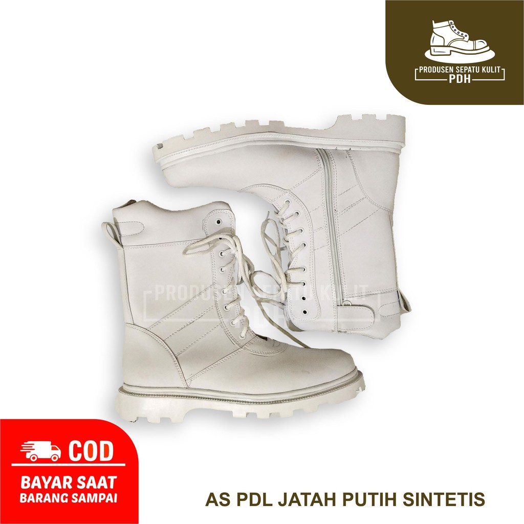 SEPATU PDL JATAH PUTIH POLRI 2021 PRODUKSI MOJOKERTO TERLARIS TERMURAH BISA COD/BAYAR DI TEMPAT