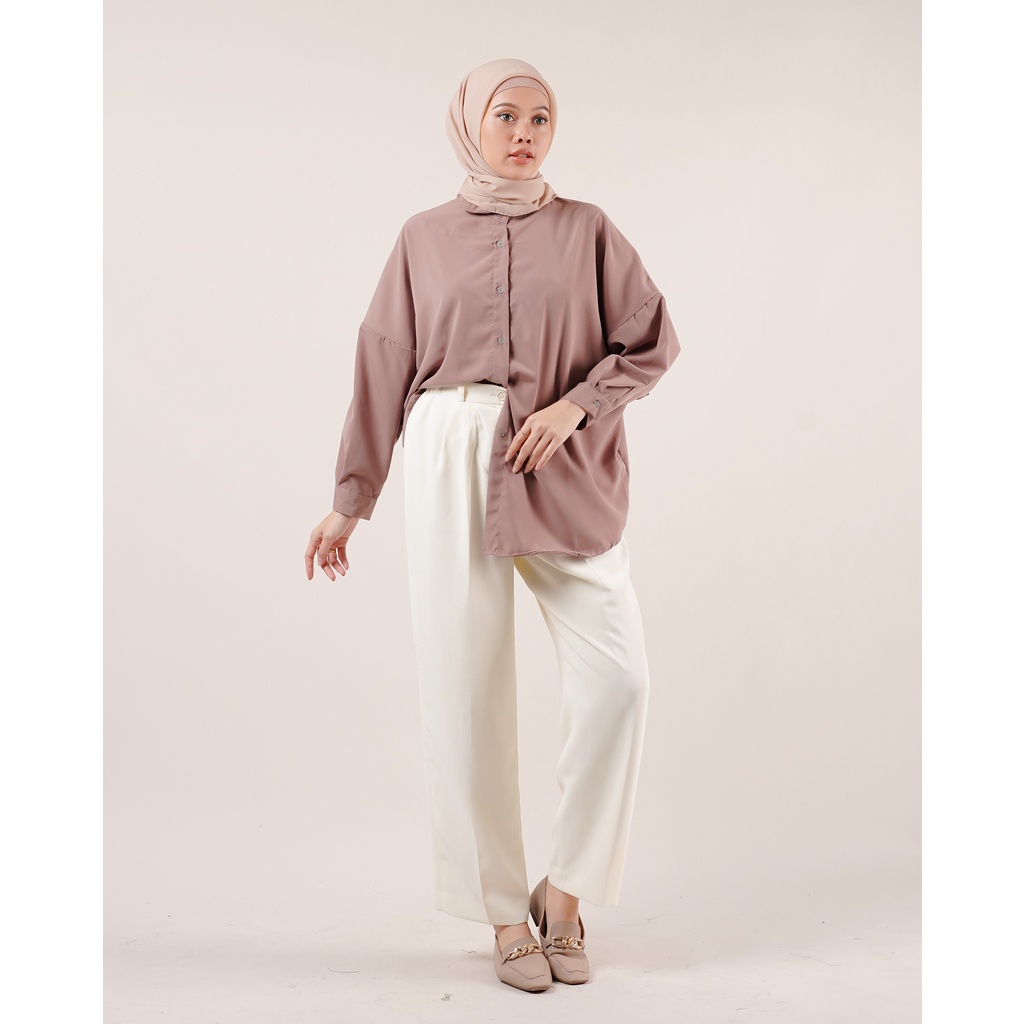 KEMEJA OVERSIZE BLOUSE POLOS MARSHE KATUN PREMIUM SHIRT B392 CO
