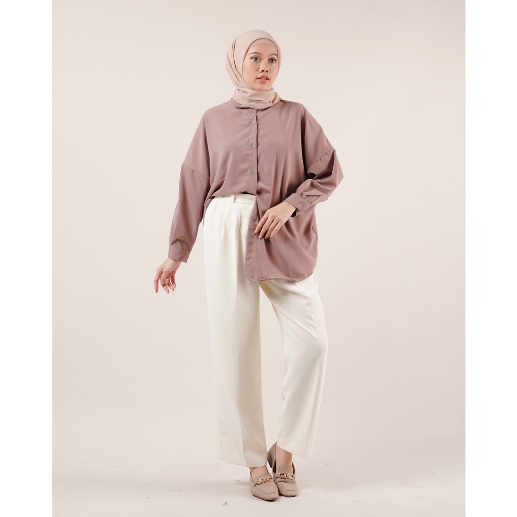 KEMEJA OVERSIZE BLOUSE POLOS MARSHE KATUN PREMIUM SHIRT B392 CO