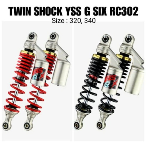 SHOCK YSS G SIX RACING 320 340 MM SUPRA X 125 KHARISMA RX KING VERZA TIGER