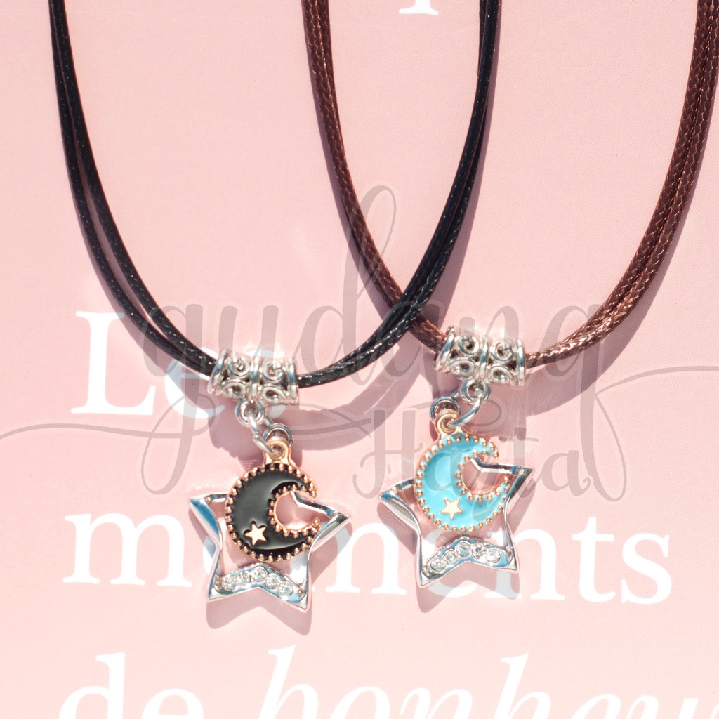 Kalung BFF Star and Moon Kalung Couple SET ISI 2 GH 204312