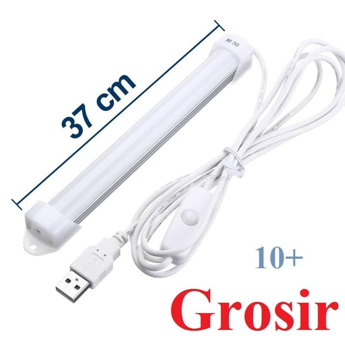 Lampu Neon USB Strip LED Belajar Kerja Rumah Dapur Meja Tabung Panjang