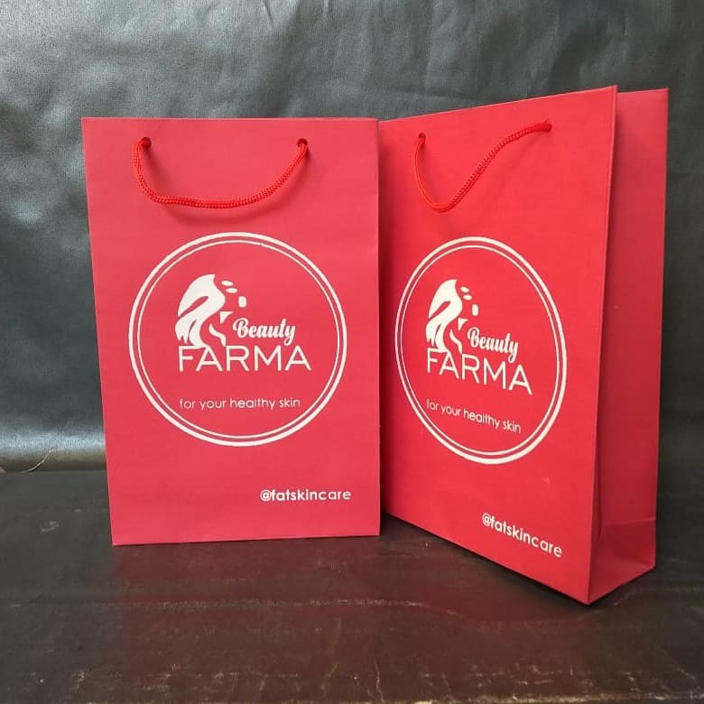 

Paperbag Warna Sablon, Tas Kertas BC (Brief Card) Warna ukuran 20x9x33