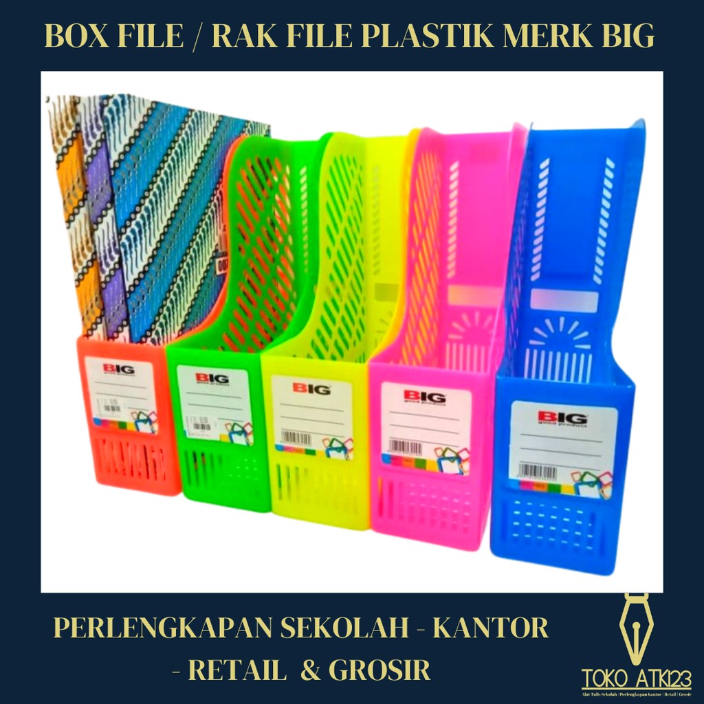 Box File Folio / Magazine File Merk BIG Plastik Ukuran Folio