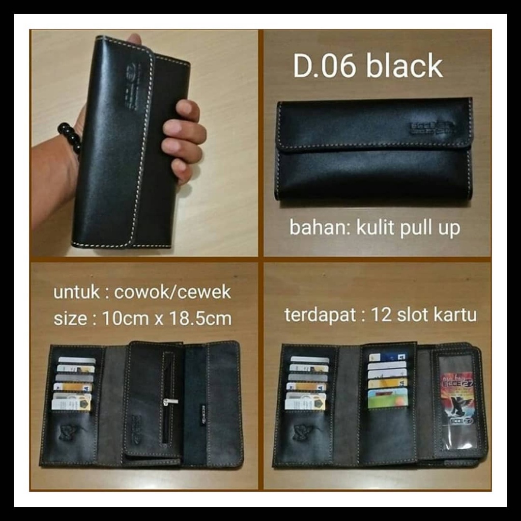 D.06  | Kulit Asli | Merek Resmi | Dompet kulit ECCE 27