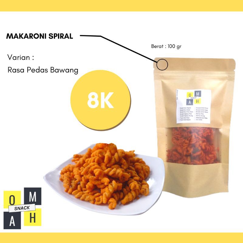 

CEMILAN MAKARONI SPIRAL | OMAH SNACK