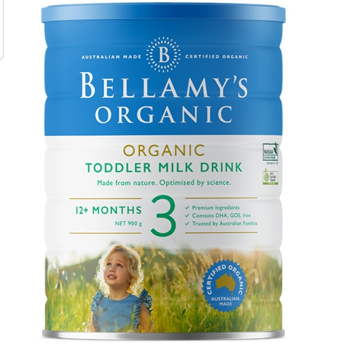 Bellamy's Bellamys Organic Infant Formula 900g step1 step 2 step 3 & 4