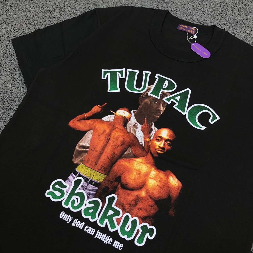 OVERSIZE TEE TUPAC SHAKUR RAP TEE TOXIC 1805 ORIGINAL HIGH QUALITY
