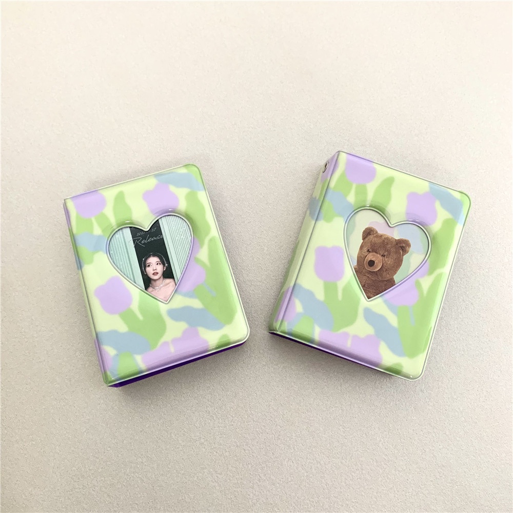 Buku Album Fotokartu 40 Saku 3 Inci Motif Beruang Kawaii Bahan PVC Untuk Koleksi