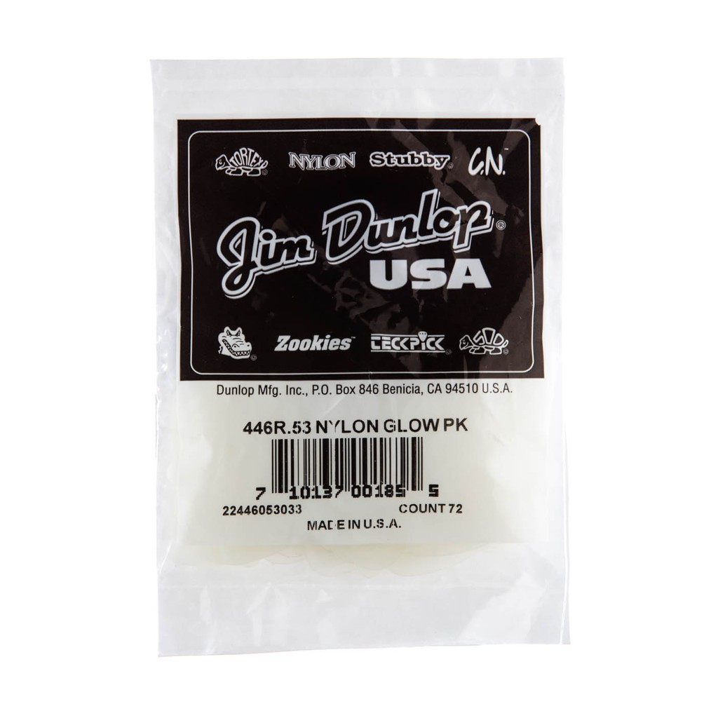 Dunlop Nylon Glow Standard Pick Gitar Ori USA