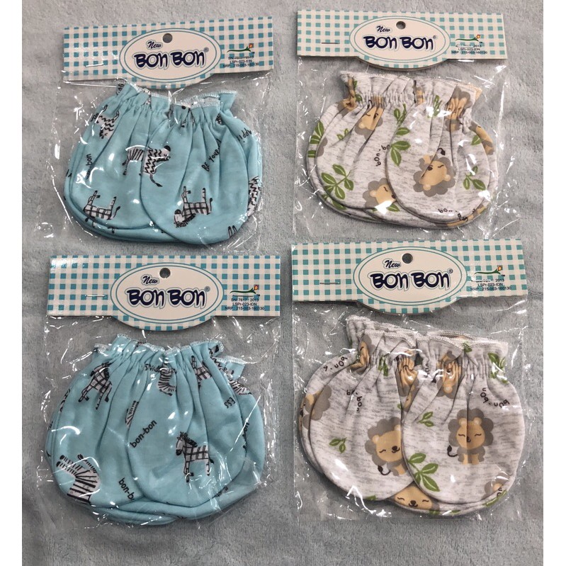 SARUNG TANGAN &amp; KAKI BAYI MAMIMU BON BON PETIT MARVELI SUNNY WARNA/PUTIH JUAL ECER(1Pasang) TERMURAH