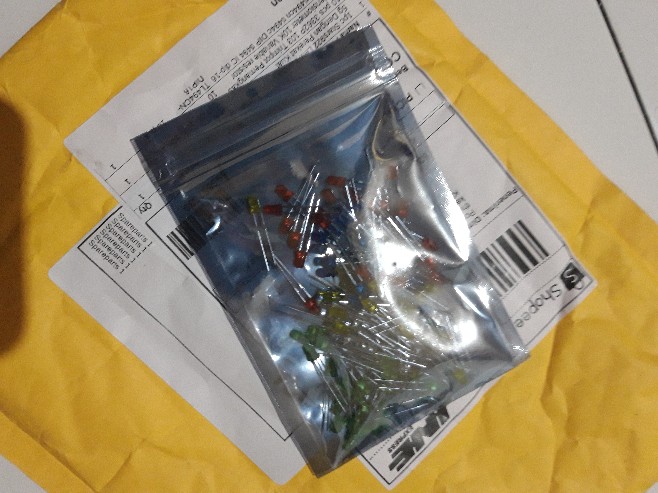 100pcs 3mm Led Light White Kuning Merah Hijau Biru Aneka Kit Diy Led Set Elektronik Diy Kit