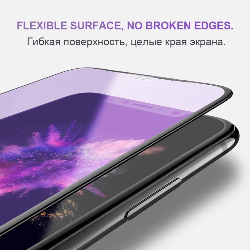 3D Curved Tempered Glass for iPhone X XS Max xr High Definition Anti Blue Light Screen Protector for iPhone 11 Pro Max