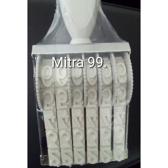 

stempel putar angka 12 mm ,6 digit.