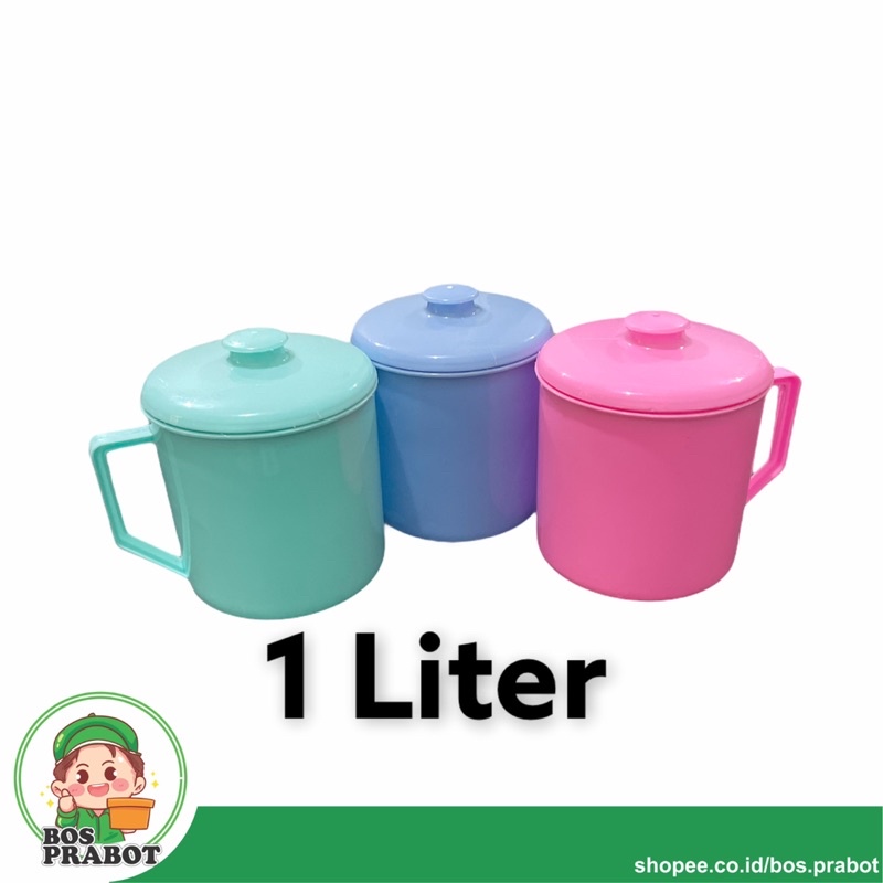 MUG JUMBO / MUG PLASTIK 1 LITER / MUG PLASTIK TEBAL / CUNTANG PLASTIK BESAR / CUNTANG 1 LITER