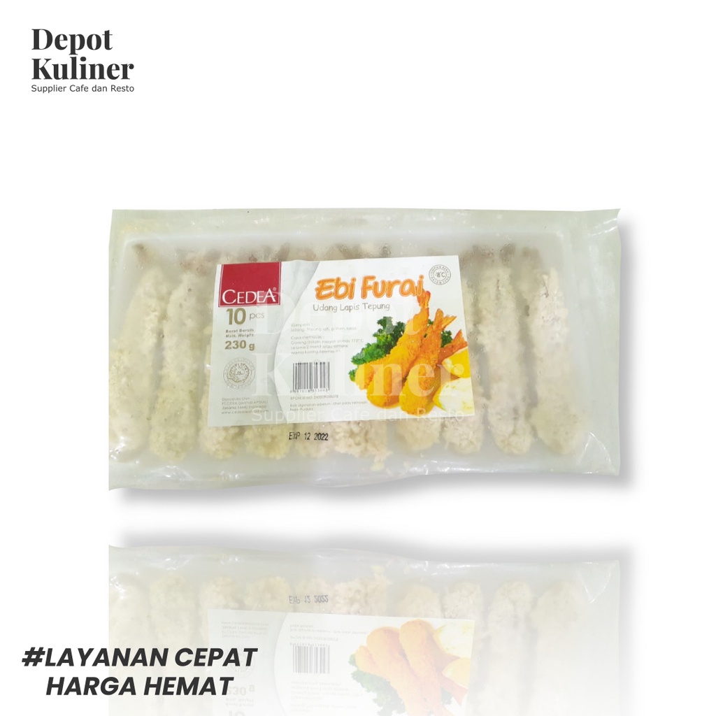 Depot Kuliner Cedea Ebi Furai 230G / Udang Lapis Tepung / 10Pcs