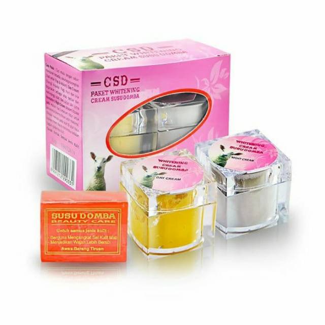 CREAM CSD 3IN1 KEMASAN BESAR / CREAM SUSU DOMBA / HOLOGRAM ORIGINAL ( TUTUP POT EMBOS