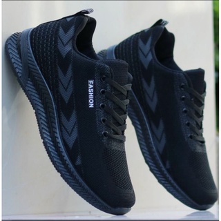 12.12 Big Sale free box Sepatu Pria Sneakers Sepatu Fashion Pria Sepatu Cowok Sepatu Sekolah Hitam Sepatu Joging Pria Septu FASHION ALUR-1