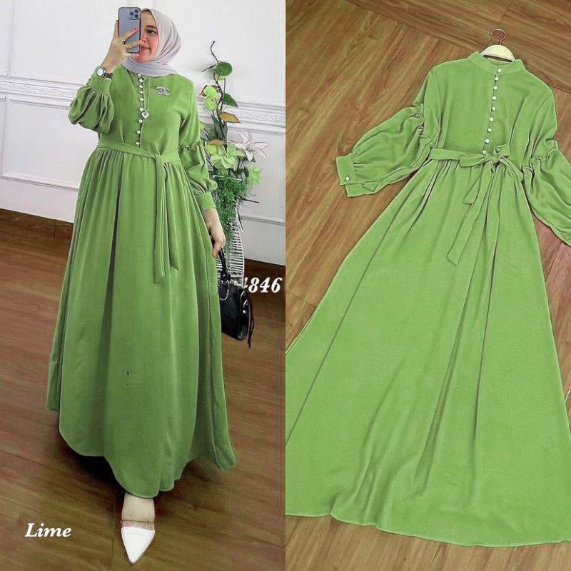 DRESS MUSLIM, baju wanita, baju gamis, dress, gamis, Baju gamis, fashion wanita, Nila Dress