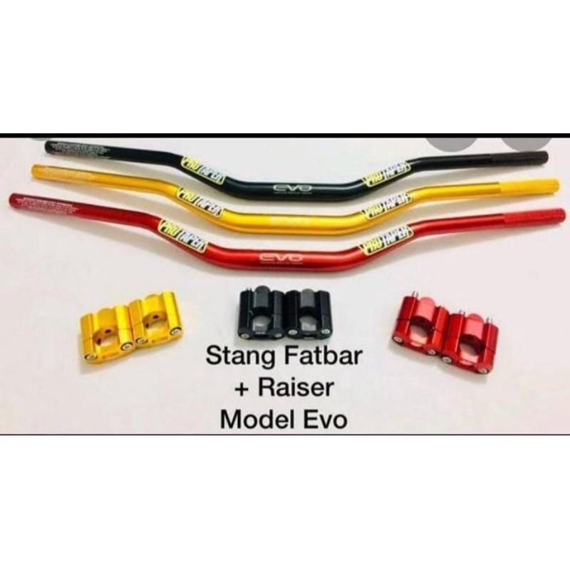 stang fatbar protaper low evolution/stang klx/trail/vixion/byson/tiger/megapro/nmax/pcx/