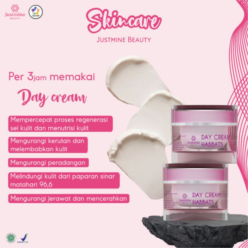 Day cream Justmine Beauty/Justmine Beauty/Justmine/Suncreen/Pelindung Wajah/Pencerah Wajah