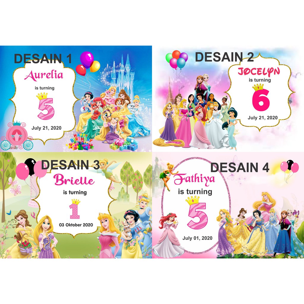 

STIKER LABEL GOODIE BAG BENTO MOTIF PRINCESS