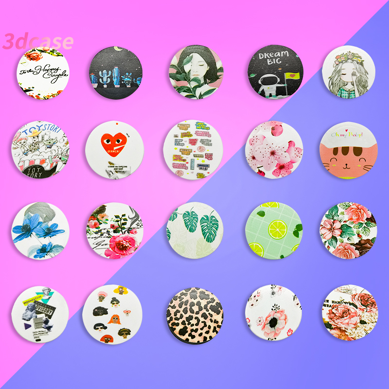 High Quality Popsocket Mobile Ring Green Plants Flowers Fruits Design untuk Mobile Phone Stand Holder