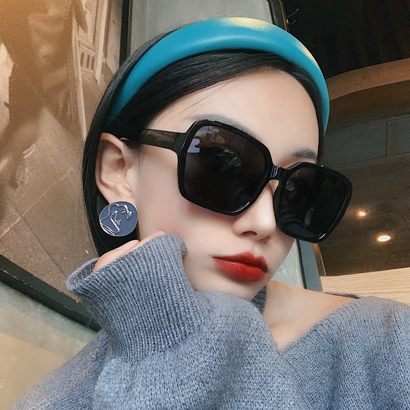 ✅COD [BBS] Korean Fashion Style Kacamata Hitam Wanita Oversized Frame Kacamata Hitam Sunglasses