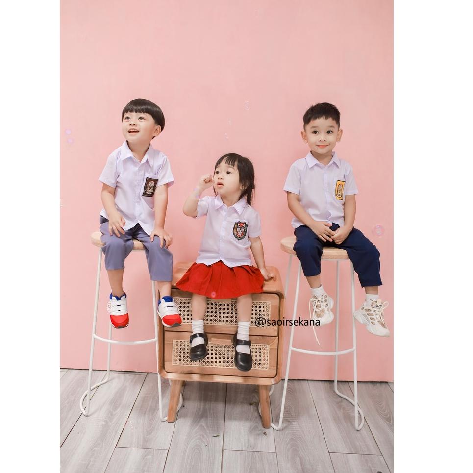 Harga Termurah✡➾ QH7YF baju seragam sekolah SD SMP SMA bayi batita balita anak laki-laki perempuan u