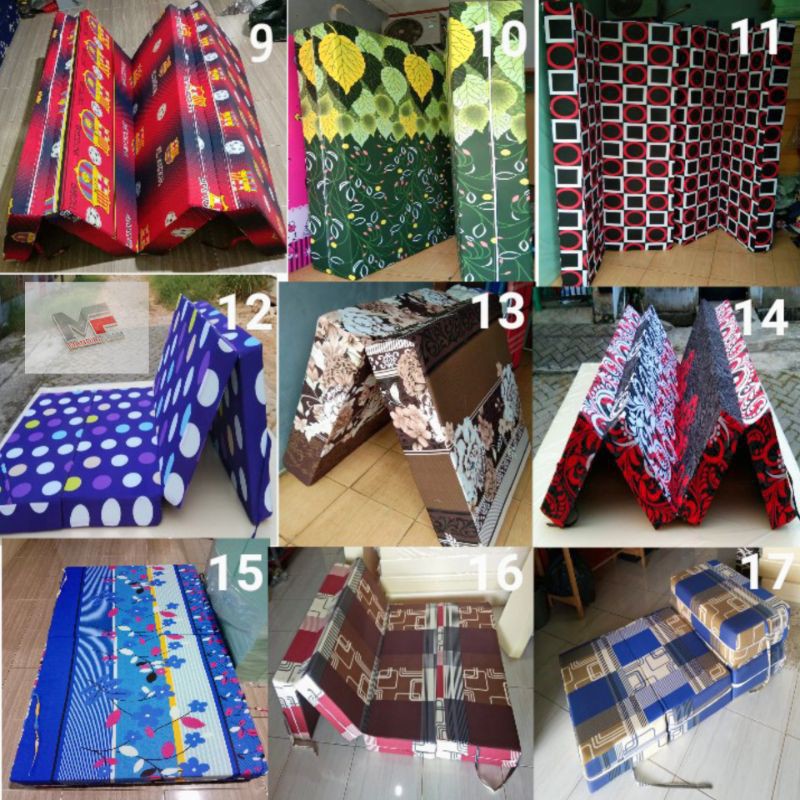 Sarung Kasur Lipat 4 Busa Inoac tebal 5cm 10cm 15cm 20cm