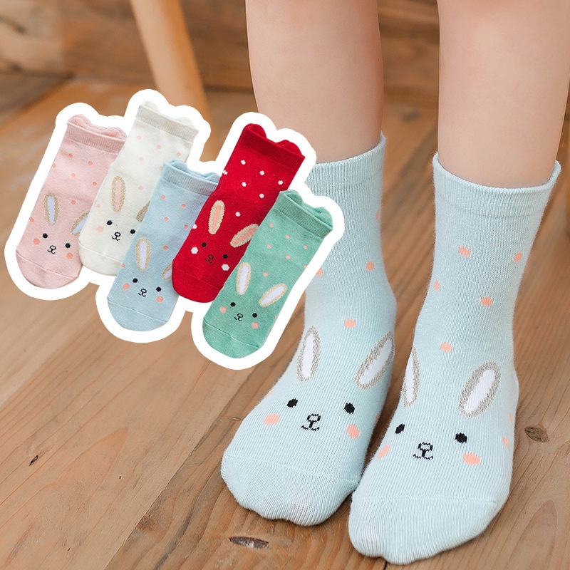 Minipetite SC2204  SC2205 Kaus Kaki anak kelinci rabbitu bahan katun usia 1 sd 12 Tahun size S M L XL