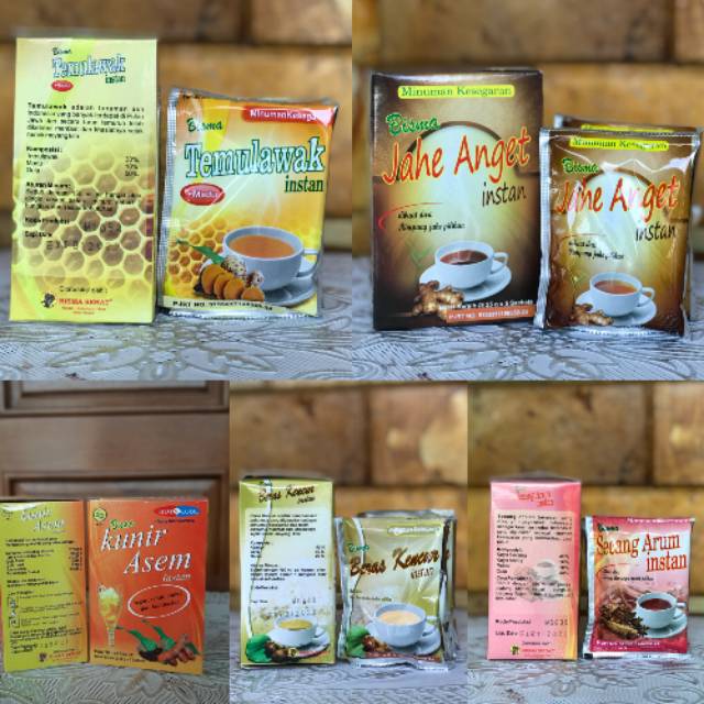 

Minuman Herbal Jahe anget, beras kencur, temulawak, kunir asem, secang arum | Minuman Tradisional | Herbal | Jamu