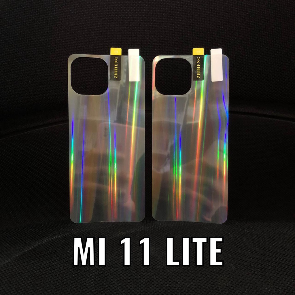 XIAOMI 11T 11 T PRO MI 11 MI 11 LITE MI 11 ULTRA MI 10T MI 10 T PRO ANTI GORES BELAKANG SKIN AURORA, GARSKIN PELANGI ANTI JAMUR PELINDUNG BELAKANG JAMURAN MI10T